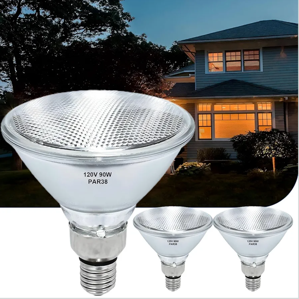 RUCHA PAR38 Flood Light Bulbs 2 Pcs, 90W Equivalent, 120V, E26 Base, 2700K Warm White Light for Indoor and Outdoor