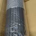 Paramondo PVC Privacy Fence Screen 14mm 3-Rib Reinforced Textured Fence Panel - No-Drill Balcony & Garden Cladding with Wind & UV Protection for Patio, Deck, Outdoor Privacy, 2×10 FT, Charcoal