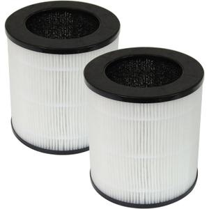 PUREBURG Replacement Filter Compatible with MEGAWISE EPI235A (2022 Updated Version) Air Purifier HHAP0006-1,2-Pack H13 HEPA 4-Stage Filtration