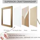 5x7 Picture Frame - Vintage Gold Picture Frame for Tabletop & Wall Mount, 5 x 7 Photo Frame for Living Room, Bedroom, Office Decor Dcor & Wedding Gift