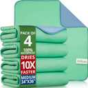 Bed Pads Washable Waterproof 34"x36"- Pack of 4 Incontinence Bed Pads & Washable Pee Pads for Adults - Dementia Products for Elderly & Elderly Assistance Products - Reusable Pee Pads for Dogs & Kids