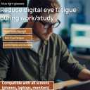 Blue Light Blocking Glasses Square Fashion Computer/Gaming/TV/Phone-Blue Light Filtering for Men and Women
