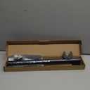 Closet Rods for Hanging Clothes, 17 to 28 Inch Stepless Adjustable Closet Rod, 1.3 Inch Diameter Metal Heavy Duty Closet Hanging Rod for Closet Wardrobes Laundry RV, Black