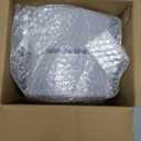 Nervure 100Pcs White and Gold Plastic Plates - 7.5inch Gold Disposable Plates - Heavyweight Plastic Dessert Plate for Wedding & Party & Mother's Day