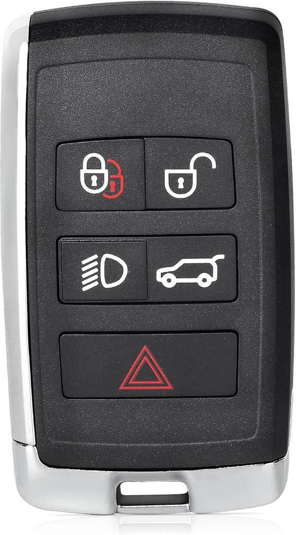 Keyecu for Land Rover Discovery Range Rover 2018 2019 2020 Replacement Remote Car Key Fob 315MHz 5 Buttons KOBJXF18A, Half KeylessNon-intellegient
