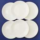 Corelle Livingware 8.5"/21.6cm Luncheon Plate 6 pack Winter Frost White