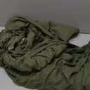 Anluoer Queen Comforter Set - Olive Green Tassel Boho Bed in a Bag 7 Piece with Lightweight Soft Fringe Bedding Sets with 1 Comforter, 2 PillowShams, 2 Pillowcases, 1 Flat Sheet, 1 Fitted Sheet