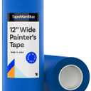 Wide Blue Painters Tape, 12 inch x 60 yds, Made in America, Great Masking Tape for 3D Printing and Laser Cutting, Removes Cleanly for 21 Days