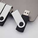 16GB USB Flash Drive KOOTION 20 Pack USB Drive Thumb Drive Bulk USB Stick Swivel for Data Storage, Black