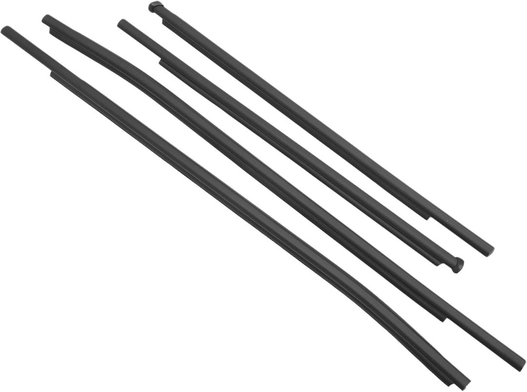 Motoforti Weatherstrip Window Seal, Window Trim Seal Belt, for Toyota Hilux 2015, PVC, No.681600K010/681800K010/682100K010/682300K010, Black, 4pcs