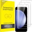 JETech Screen Protector for Samsung Galaxy S23 FE 6.4-Inch, Fingerprint Compatible, Tempered Glass Film, HD Clear, 3-Pack