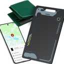 Wallet Tracker Card Android, IP68 Waterproof Smart Card Luggage Tracker Compatible with Google Find Hub (Android Only), Rechargeable Item Locator Finder, Slim Tracking Card for Wallet, Black