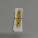 Peacoblue 30pcs UV DTF Bookmarks Transfer Stickers Wraps Sunflower Series for Women Men Reading, Waterproof Bookmarkers Decal(No Blank Bookmarks) for Acrylic Plastic Metal Blank Bookmark