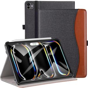 ZtotopCases for New iPad Pro 13 Inch Case (M5) 2025 / (M4) 2024, Premium Smart PU Leather Folio Cover with Multiple Angles, Support Auto Wake/Sleep, Front Card Pocket, Denim Black