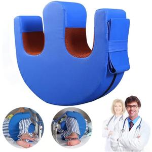 YZRYXHWL Bedridden Patient Turning Device-Multifunctional Turning Pillow PU Leather Anti-Bedsore Waterproof Paralyzed Bed Shift Nursing Products Helping The Elderly Turn Over Pillow (Blue)