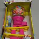 Tower Gumball Machine for Kids - 10" Gum Machine Toy Bank - Candy Machine Dispenser Includes 25 Dubble Bubble Gum Balls - Candy Dispenser Machine Christmas Gift Toys for Girls and Boys - Playo (Pink)