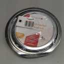 4-Piece Drip Pans Set - Compatible with GE Stoves - Chrome Finish Electric Stove Burner Drip Pans - 2 x 6inch, 2 x 8inch Stove Drip Pans - GE Stove Drip