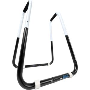 Ultimate Body Press Dip Bar Fitness Station - Adjustable Width Folding Dip Stand with Angled Grips, Stable Leveling and Easy Storage