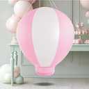 Toggloo 3FT Hot Air Balloon Decorations with Air Pump, Hanging Balloon for Girls Boys Baby, for Birthday Wedding Exhibitions, Pink
