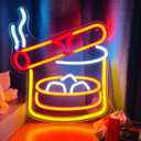 Cigarettes and Alcohol Neon Sign Cigar Neon Light Alcohol Drinks LED Sign Smoke and Wine Sign for Home Bar Man Cave Bedroom Decor