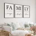 Heiple Family Wall Decor Framed Wooden Wall Sign for Home Decor Farmhouse Vintage Rustic Living Room Minimalist Family Wall Art (Black, 16"x24")