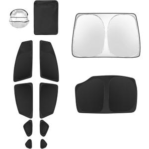 10pcs Car Window Shades for Toyota Prius Hatchback 2010-2015 (Not Prius C or Prius V) Accessories,Windshield Side Rear Full Sunshade,Sun Visor UV Blocking, Privacy Protection for Camping Outdoor