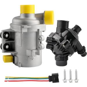11517521584 Electric Engine Water Pump W/Thermostat Compatible with BMW X3 Z4 X5 128i 323i 325i 325xi 328i 328xi 330i 330xi 525i 525xi 528i 528xi 530i 530xi OE# 11517546994 11517586924 59660