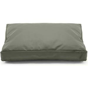 Dog Bed Cover,Waterproof Tough Plastic DIY Pet Bed Cover,Non Stick Hair Easy to Clean Rectangular Fillable Dog Bed Covers with Zipper(Greyish Green,44" L x 32" W x 4" Th,Cover Only)