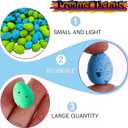 128 Pcs Foam Easter Egg Decoration 2.5-3cm DIY Fake Eggs Artificial Foam Bird Eggs Garden Bird Nest Decor Easter Party Decorations Home Decor (Blue and Green)