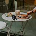 4 x 4" x 3" Mini Chalkboard Signs for Food, 28 Pack Mini Table Chalkboard Signs for Buffet, Reusable Drink and Food Signs for Buffet Display, Party and Bakery