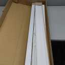 Lotus & Windoware Cordless, 2 Inch Faux Wood Blind, 39" Wide x 48" Long, Window Blinds, Blinds & Shades, Blinds for Indoor Windows, Embossed, Bright White