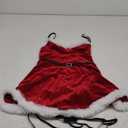 RSLOVE Sexy Christmas Lingerie For Women Santa Babydoll Chemise Red Costume with 4PCS Garters Belt (Medium)