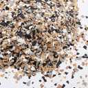 Taiyin 2.8 Kg/ 6.17 lb Blend Decorative Color Chips Epoxy Flakes for Garage Floor Blend Concrete Coatings Paint Chips for Wall Interior Exterior Basement(6-8 mm,Black, White, Grey, Yellow)