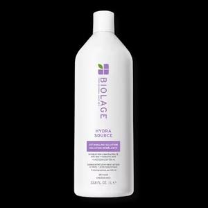 BIOLAGE Hydra Source Detangling Solution - For Dry Hair, Detangles & Controls Static For Less Frizz & Fly-Aways, Paraben-Free (33.8 Fl Oz (Pack of 1)