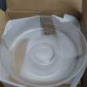 Glass Fruit Bowl,Decorative Glass Bowl,Decorative Pedestal Bowl for Table Dcor,Fruit Bowl for Kitchen Counter Decor (Clear)