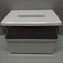 Gifhomfix 3 Tier Medicine Cabinet Organizer Large Capacity Medicine Organizer, Portable Medicine Box with Handle, Multipurpose Medical Box with Removable Tray, First Aid Boxes Empty, White