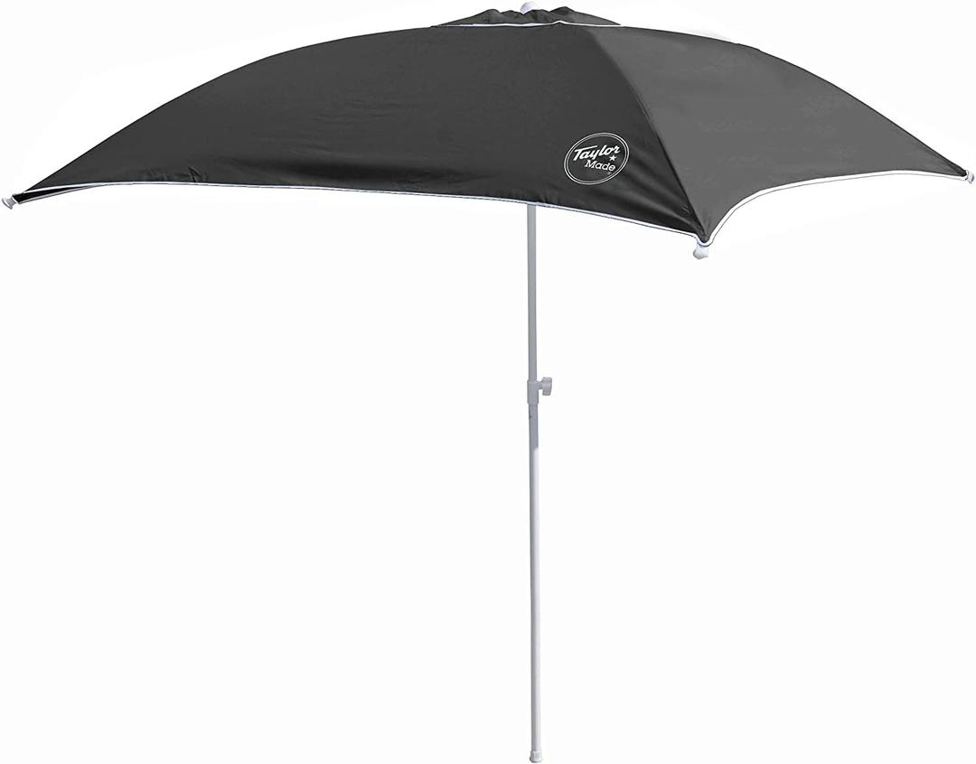Taylor Made Anchorshade III Boat Shade, Black, 6' x 6', Adjustable Aluminum Pole to 8 Feet, UV-Treated Fade-Resistant Nylon, Market-Style Top, Carrying Case, Fits Most Boats and Benches 22049