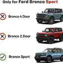 Floor Mats for Ford Bronco Sport Only 2021 2022 2023 2024 2025 2026 TPE Rubber Automotive Cargo Mats All Weather Protection Mat Heavy Duty Backrest Liner Black
