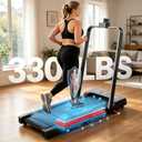 BARWING Foldable Incline Walking Pad 3.0/3.5 HP Treadmills for Home, 7.5/8.5 MPH Under Desk Treadmill with Handles, Foldable Treadmill with Quiet Brushless, 330 LBS Weight Capacity