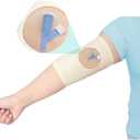 Picc Line Sleeve Picc Line Covers for Upper Arm Picc Medical Caps Cast Protector with Mesh Viewing Window for Women Men Soft and Breathable (M)