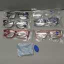 CCVOO Mix & Match Reading Glasses for Women - Lightweight, Comfortable Fit, Clear Vision - Blue Light Blocking (Pack of 6, Mix)