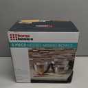 Home Basics 3 Piece Stainless Steel Nesting Mixing Bowls | Measurements on Inside | 48 oz. 96 oz. 160 oz. Sizing | High Sides for Easy Mixing