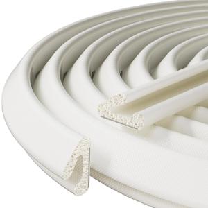 V-Shaped Weather Stripping Door Seal, 33FT Thin Foam Sealing Stripping Door Frame, Door Gap Filler, Insulation Winter, Soundproof, Noise-Reducing, Light-Blocking, Weatherproof Foam Tape for Doors (White)
