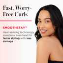 REVLON SmoothStay 1 1/2 Inch Curling Iron, Coconut Oil Infused Ceramic Curling Wand with Tourmaline Ionic Technology, Loose Soft Curls, Enhanced Shine, Reduced Frizz