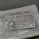Stainless Steel Litter Box with Lid, Medium Enclosed Litter Tray with High Sided, Grey