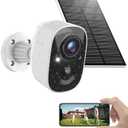 MaxiViz Solar Camera Outdoor Wireless, 2.4GHz Wi-Fi Security Camera with AI Motion Detection, Cameras for Home Security with 2K Color Night Vision, Two-Way Talk, IP66 Weatherproof, Cloud/SD Storage