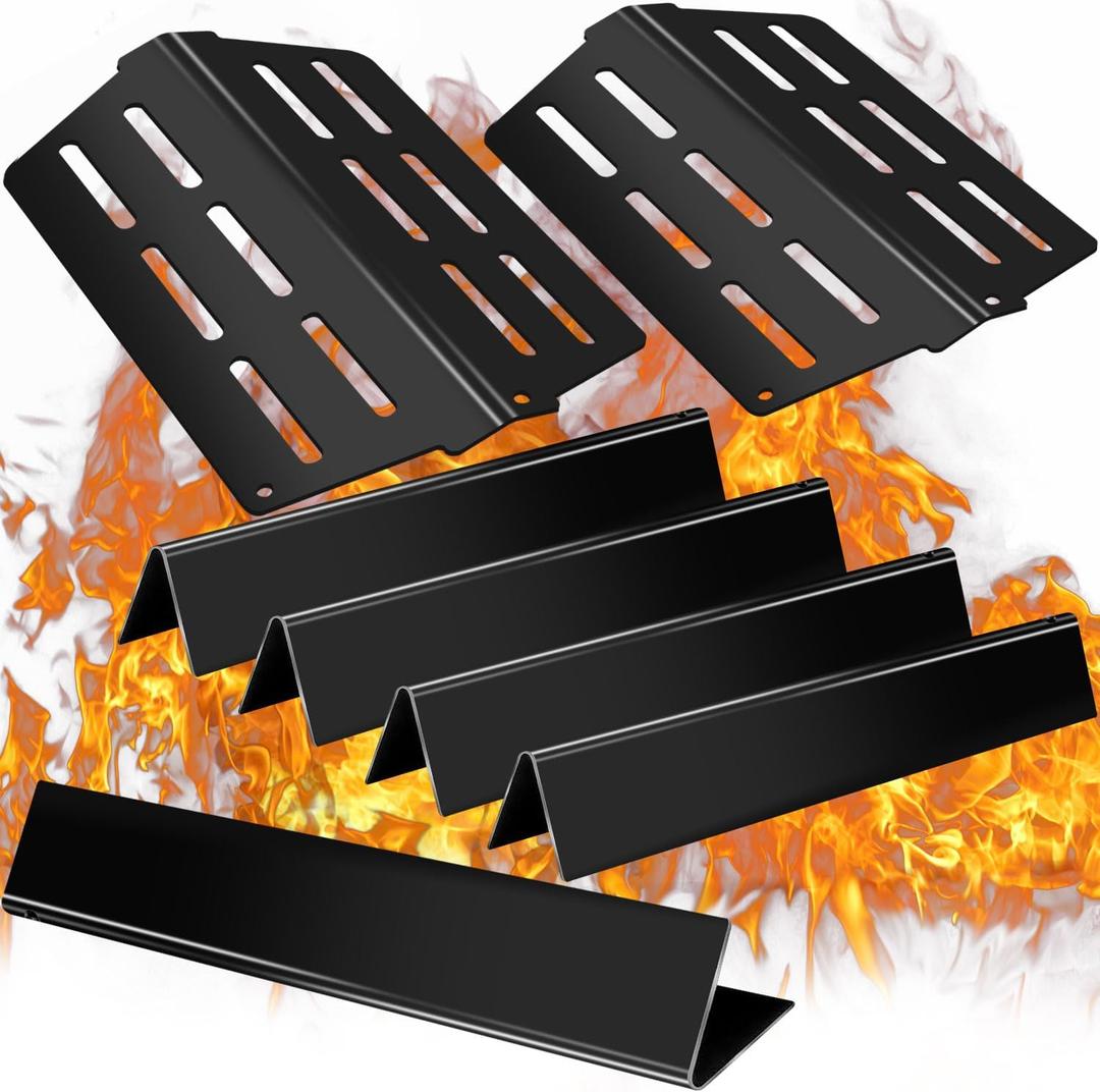 7620 7622 Flavorizer Bars 17.5 inch and Heat Deflector for Weber Genesis Grill Parts Genesis 300 320 330 S310 E310 Grill Parts with Front Control, Grill Replacement Parts for Weber 7621 65505