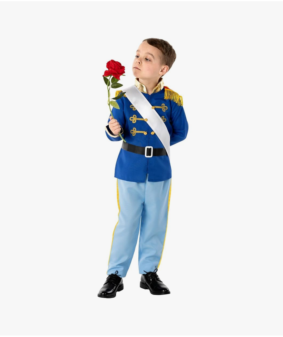 fun shack Boys Prince Costume - Kids Prince Charming Dress Up Outfit for Boys - Royal Dress Up Costume for, Kids Small