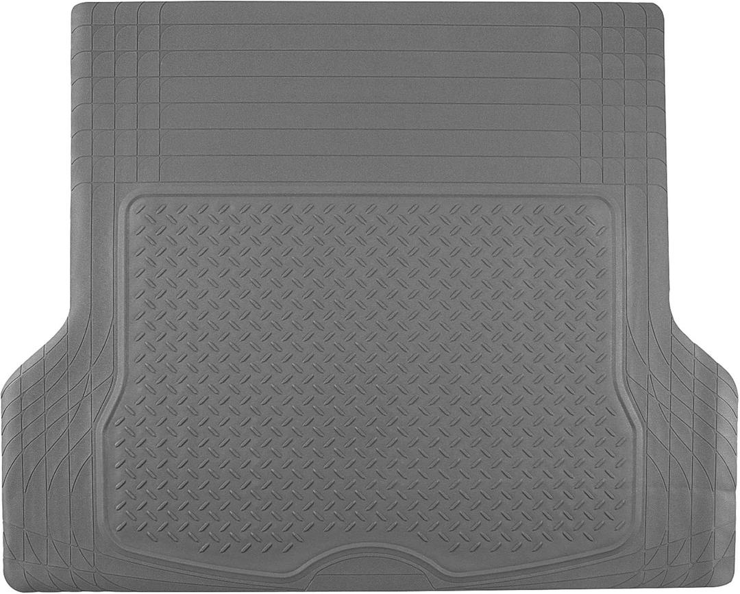 FH Group ClimaProof Universal Cargo Mat  All-Weather, Trimmable Trunk Mat (54.5" W x 44" D)  Fits Most Cars, SUVs & Trucks  Gray (Large)