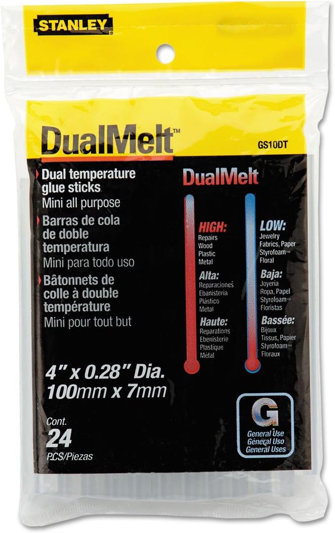 Stanley® DualMelt All-Purpose Mini Glue Sticks, Pack Of 24